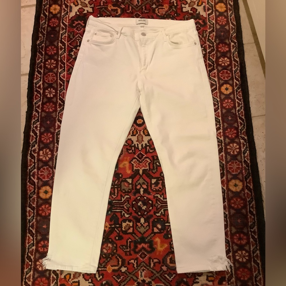 Agolde white jeans, size 31
